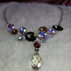 Multicolored Real Crystal Necklace